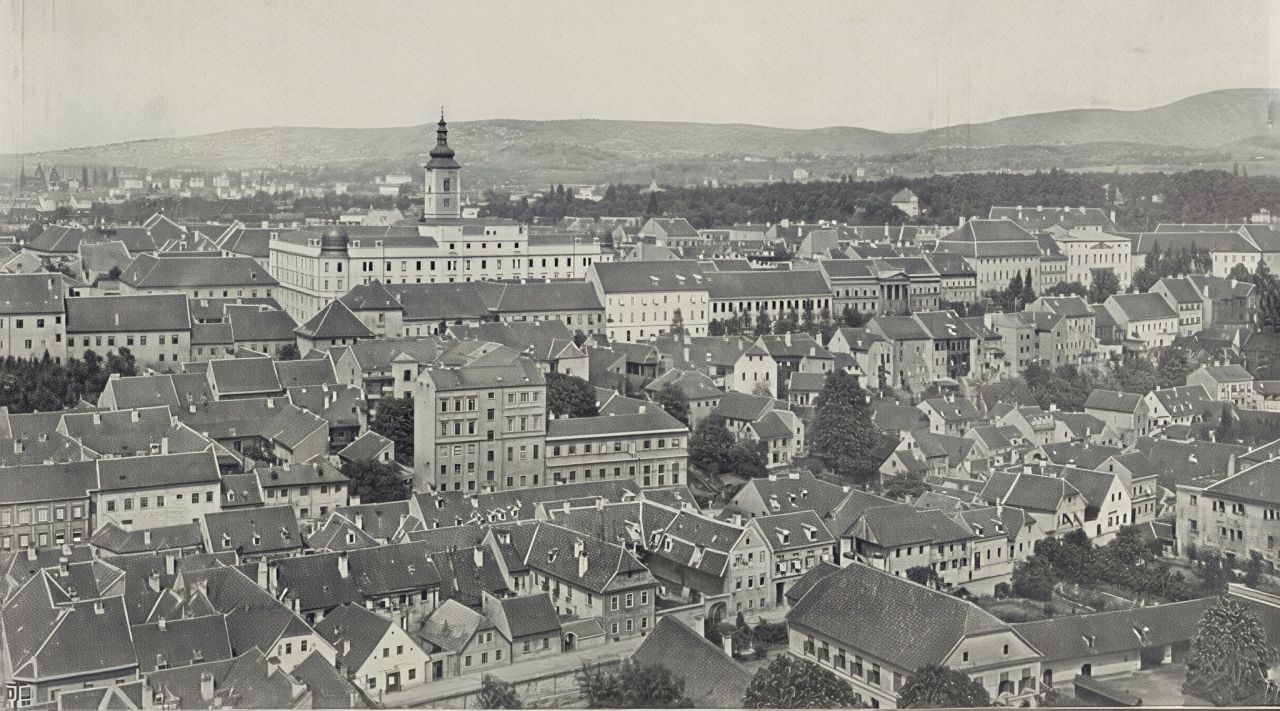 Panorama. Pogled na Gornji grad 1913. godine, dio fotozbirke hrvatskih gradova Vinka Šafara